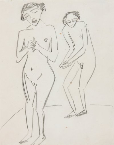 Homem mulher de Ernst Ludwig Kirchner