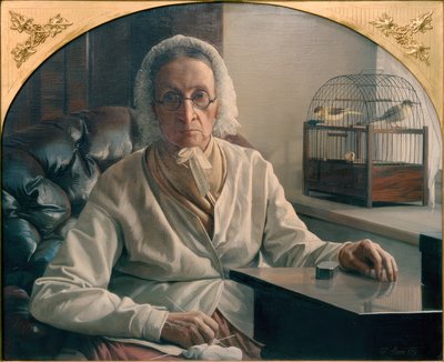 Retrato da mãe da artista de Ernst Christian Moser