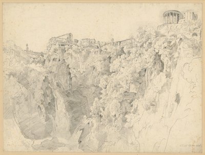 Vista de Tivoli com o Templo da Sibila de Ernst Fries