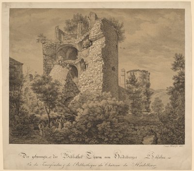 A Torre Explodida e a Biblioteca do Castelo de Heidelberg de Ernst Fries