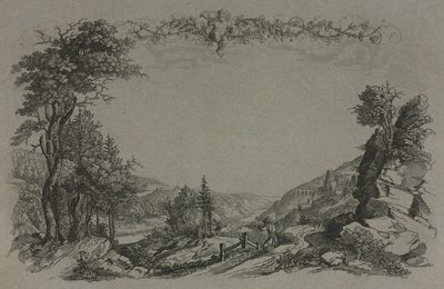 Seis vistas do Castelo de Heidelberg de Ernst Fries