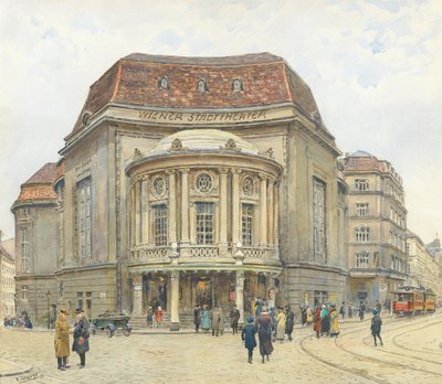 O Teatro da Cidade de Viena, 1924. de Ernst Graner