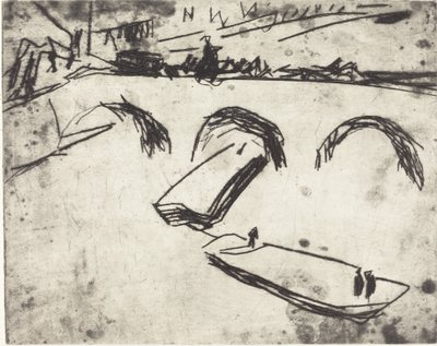 Ponte em Crown Prince Embankment Brucke am Kronprinzen Ufer, 1909. de Ernst Ludwig Kirchner
