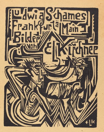 Ludwig Schames Frankfurt a Main Foto de E L Kirchner Ludwig Schames Frankfurt..., 1919. de Ernst Ludwig Kirchner