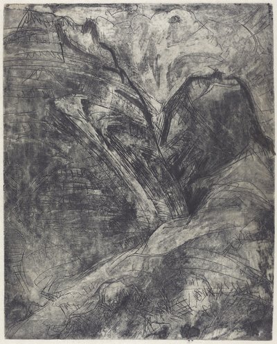 Montanhas Berge, 1920. de Ernst Ludwig Kirchner