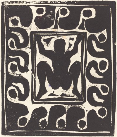 Dançarina Nua, 1906. de Ernst Ludwig Kirchner