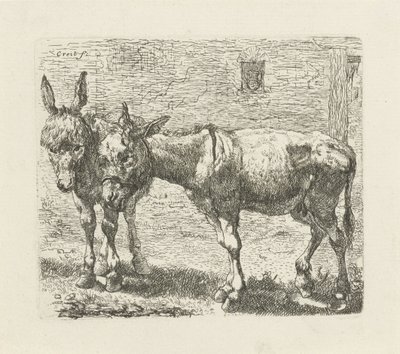 Dois burros de Ernst Ludwig Creite