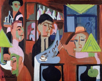 Um café em Davos de Ernst Ludwig Kirchner