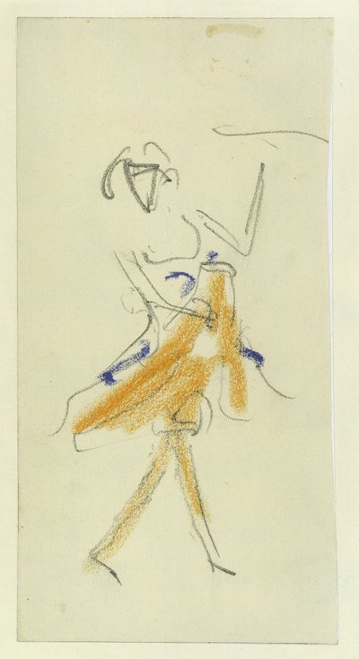 Um dançarino, 1909-1910 de Ernst Ludwig Kirchner