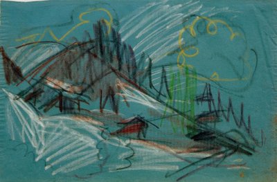 Alp ao luar de Ernst Ludwig Kirchner
