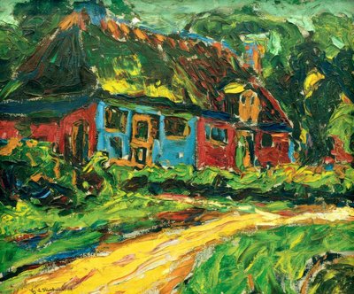 Casa antiga em Fehmarn de Ernst Ludwig Kirchner