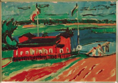 Casa de banho perto de Dresden de Ernst Ludwig Kirchner