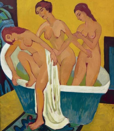 Mulheres de banho de Ernst Ludwig Kirchner