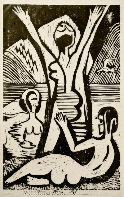 Badende am See de Ernst Ludwig Kirchner