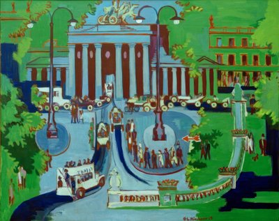 Portão de Brandemburgo, Berlim de Ernst Ludwig Kirchner