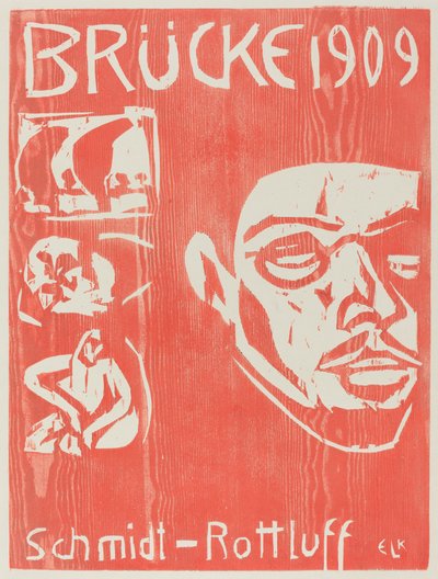 Capa do Quarto Anuário do Grupo de Artistas o Brucke de Ernst Ludwig Kirchner