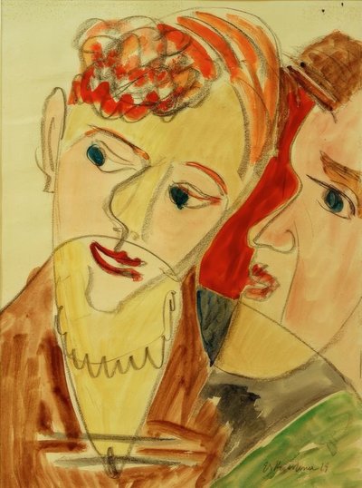 O Hembusse (casal amoroso H.) de Ernst Ludwig Kirchner