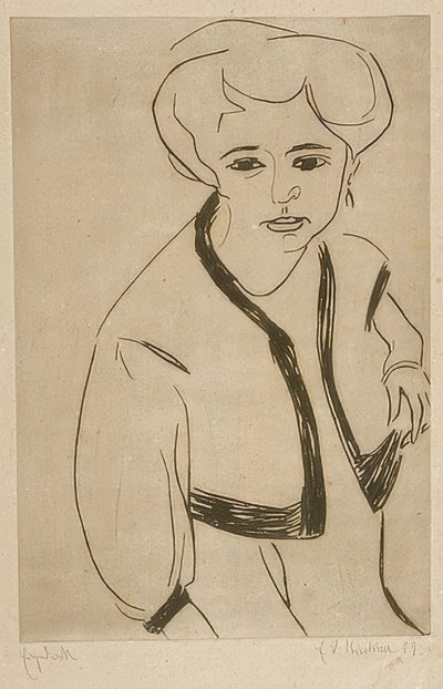 Dodo. 1909 de Ernst Ludwig Kirchner