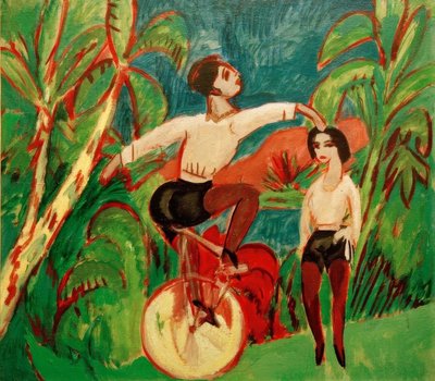 unicyclists de Ernst Ludwig Kirchner