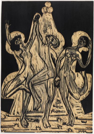 Dança das cores, bloco de desenho de Ernst Ludwig Kirchner