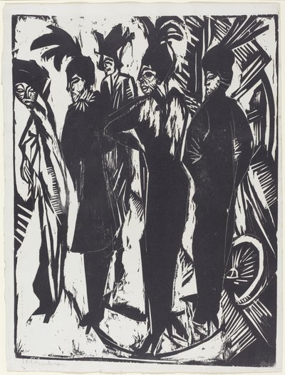 Cinco mulheres na rua de Ernst Ludwig Kirchner