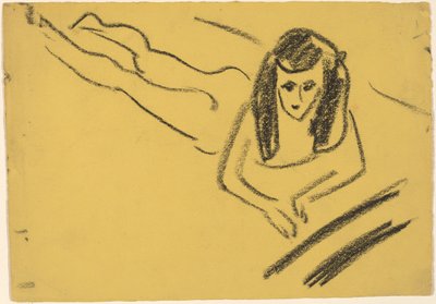 Fränzi Reclinado de Ernst Ludwig Kirchner