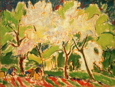 paisagem da mola de Ernst Ludwig Kirchner