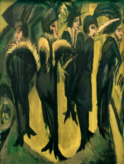 Cinco mulheres na rua de Ernst Ludwig Kirchner