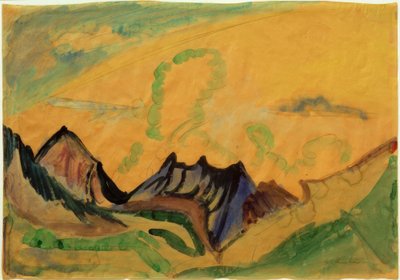 paisagem de montanha de Ernst Ludwig Kirchner