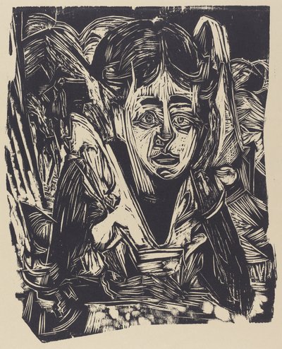 Garota sonhando de Ernst Ludwig Kirchner
