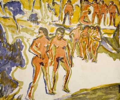 Grupo de banhistas de Ernst Ludwig Kirchner