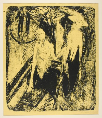 Kokotten am Kurf?rstendamm (Coquettes sobre o Kurf?rstendamm) de Ernst Ludwig Kirchner