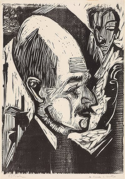 Head Dr. Agricultor. 1921 de Ernst Ludwig Kirchner