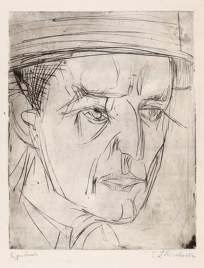 Head Dr. Grisebach. 1920 de Ernst Ludwig Kirchner