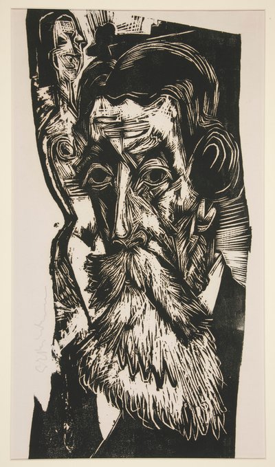 Chefe Ludwig Schames (Retrato de Ludwig Schames) de Ernst Ludwig Kirchner