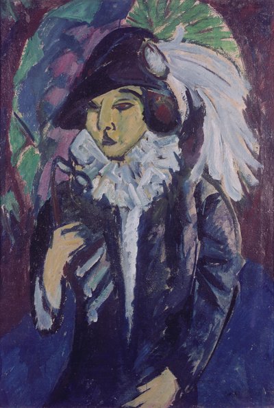 Senhora no parque, 1912 de Ernst Ludwig Kirchner