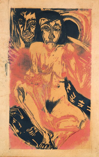 Garota melancólica de Ernst Ludwig Kirchner