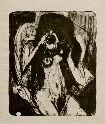 Mulher nua na poltrona de Ernst Ludwig Kirchner