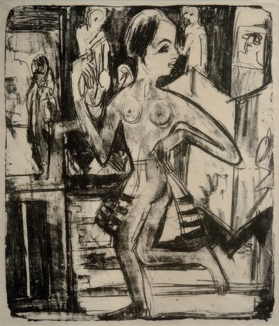 dançarina nua de Ernst Ludwig Kirchner