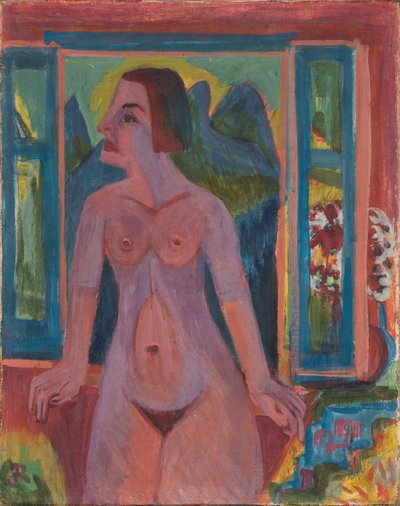 Mulher nua à janela de Ernst Ludwig Kirchner