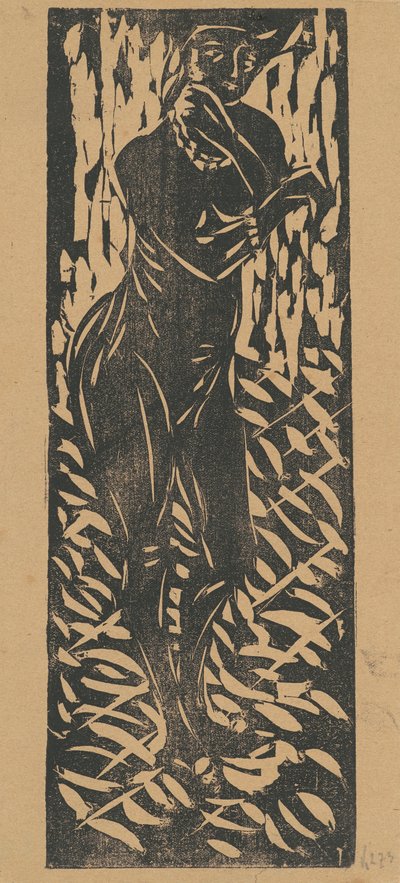 Nu com joias de Ernst Ludwig Kirchner