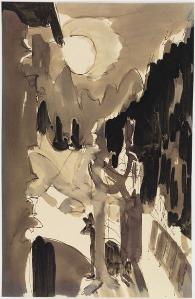 Casal ao luar, em frente à casa de Ernst Ludwig Kirchner
