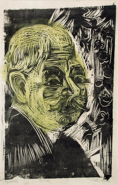 Retrato do dr. Spengler, 1919 de Ernst Ludwig Kirchner