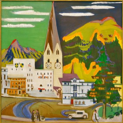 Rathaus Davos Platz de Ernst Ludwig Kirchner