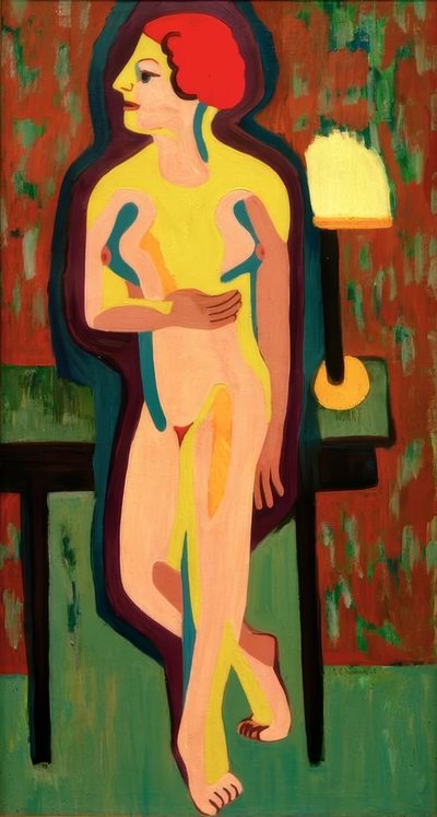 Mulher nua ruiva de Ernst Ludwig Kirchner