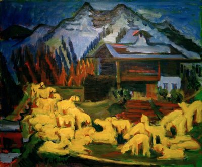 rebanho de ovelhas de Ernst Ludwig Kirchner