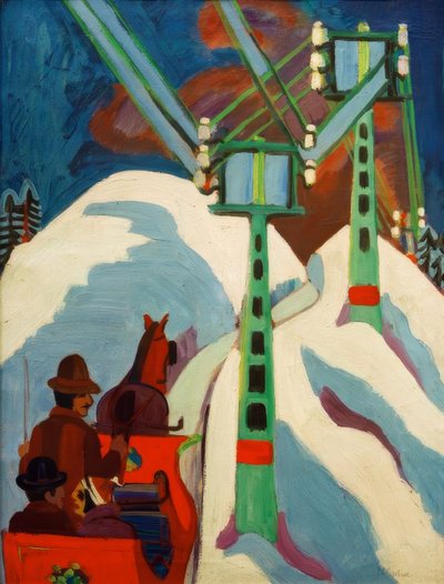 passeio de trenó de Ernst Ludwig Kirchner