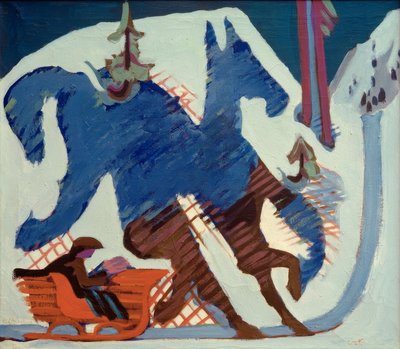 passeio de trenó de Ernst Ludwig Kirchner