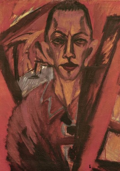 auto-retrato de Ernst Ludwig Kirchner