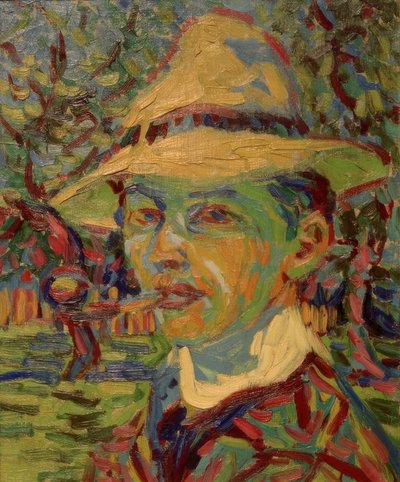 Auto-retrato com apito de Ernst Ludwig Kirchner